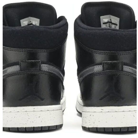 EUC 2016 Air Jordan 1 Mid SE Winterized Black Grey Athletic Sneaker Shoes 9.5 main image 8